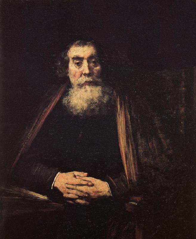 REMBRANDT Harmenszoon van Rijn Portrait of an Old Man oil painting picture
